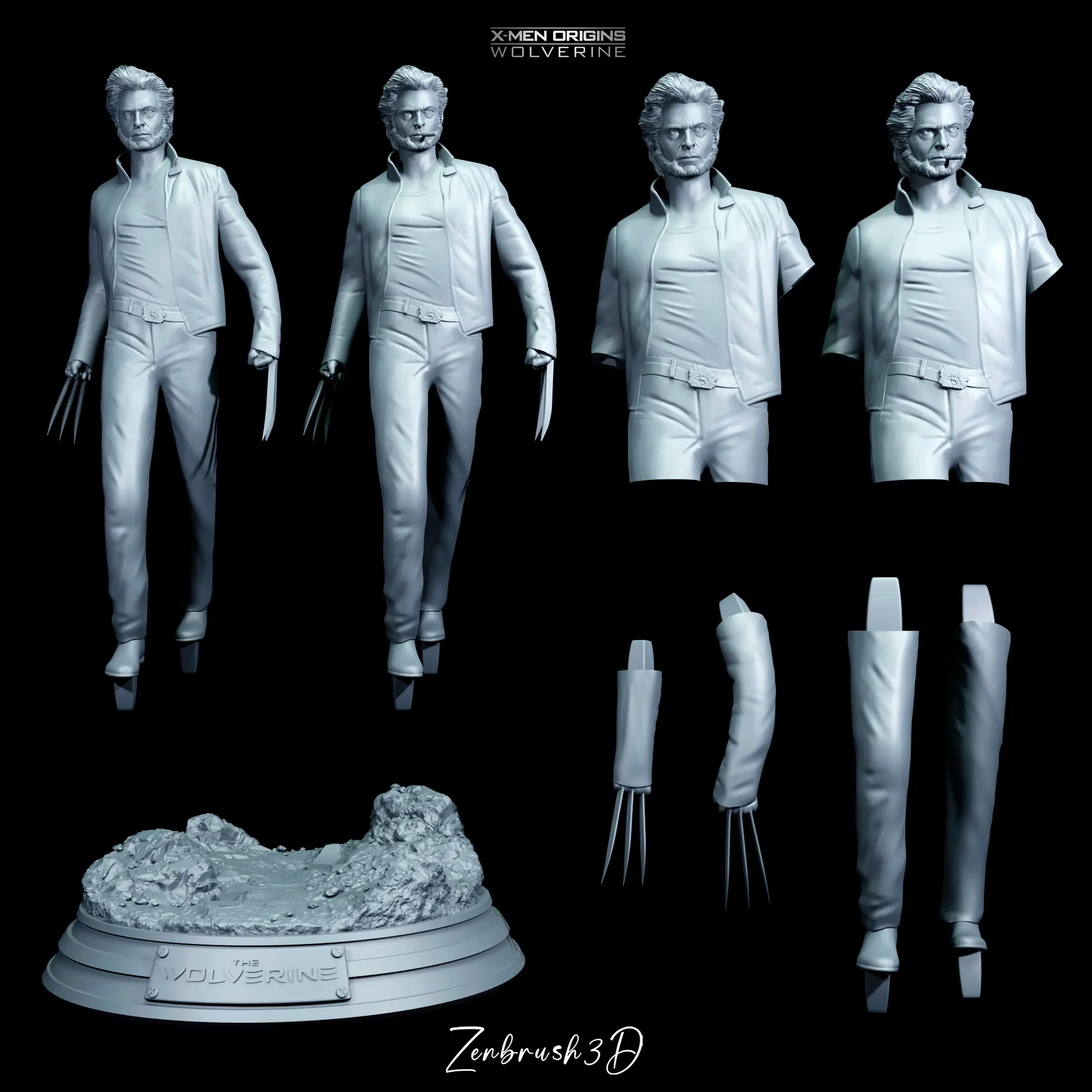 WOLVERINE - HUGH JACKMAN - X - HOMBRES IMPRESIÓN 3D
