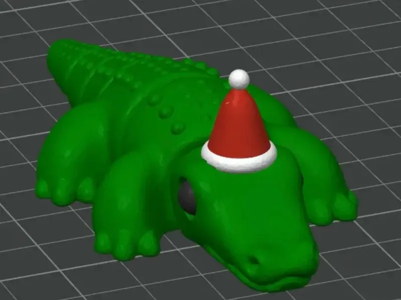 Christmas Crocodile Flexi