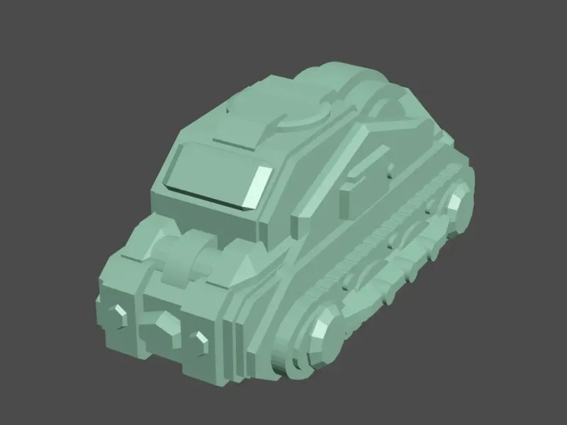 Armored Crawler Transport (Scifi/Mutant Game Miniature Prop)
