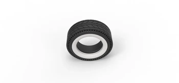 Miniature Games & Accessories STL Download - Whitewall rear tire of ...