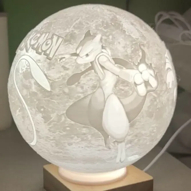 Lithophane Mewtwo