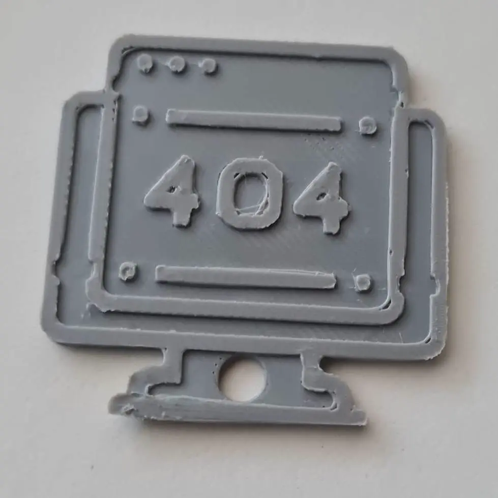 Error 404 screen keychain