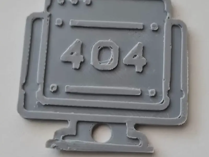 Error 404 screen keychain