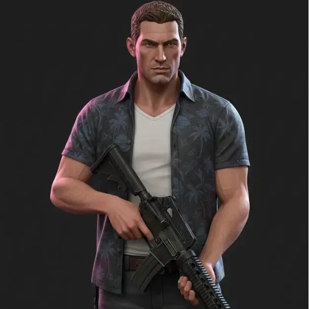 Jason Duval GTA IV 6 STL 3D Printable Model