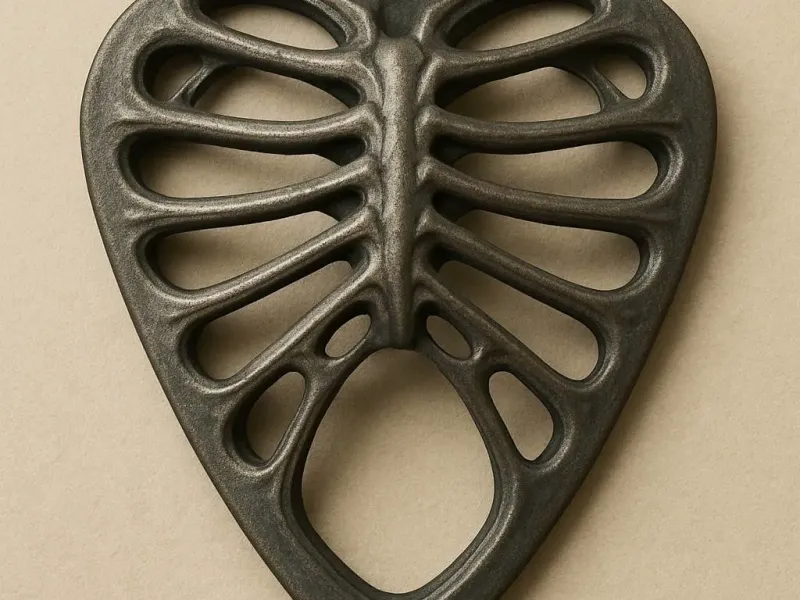Rippenkorb-Gitarrenplektrum