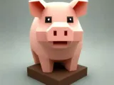Pig - Lowpoly (Minecraft style)-0