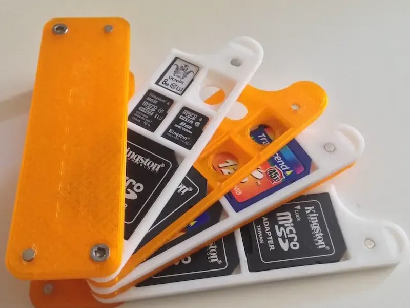 SD/microSD Card Butterfly style storage holder 