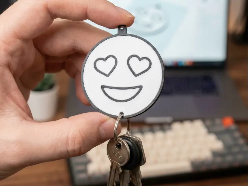 LLavero de Emojis mas Usados en el Mundo - Enamorado