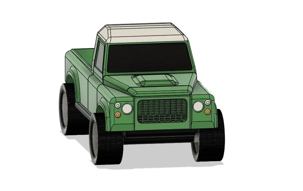 Land Rover Defender - fully 3D printable