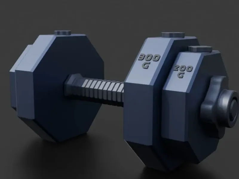 Printbare dumbbell