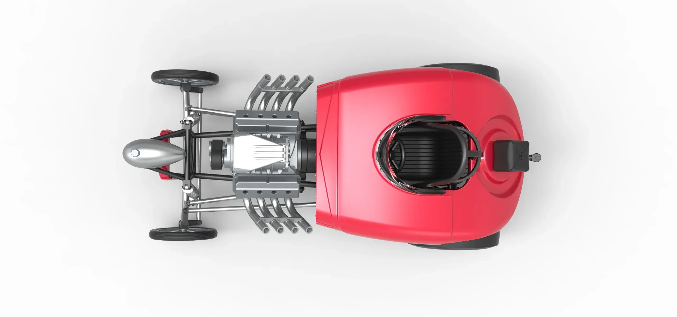 Vehicles & Machinery STL Download - Front engine old school dragster ...