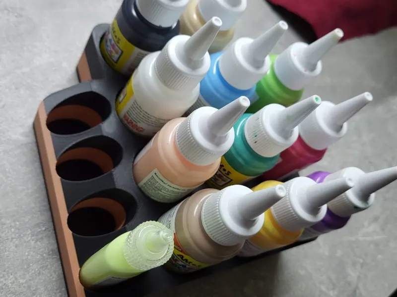 Glass / window paint organizer