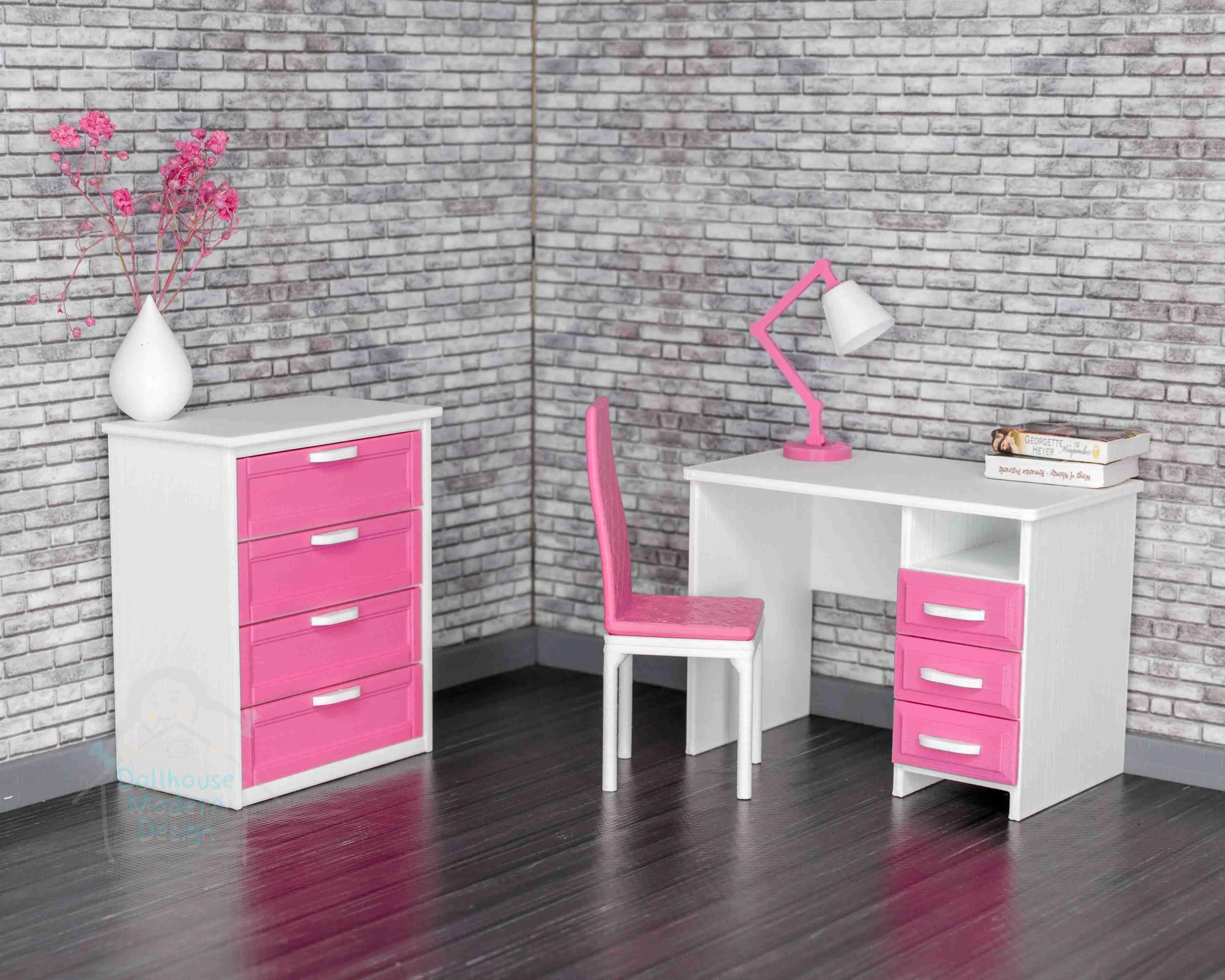 Modern Miniature Chair 1:12 scale for Dollhouses