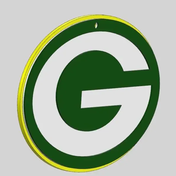 Green Bay Packers. in layers to be able to print in colors