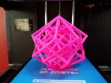 Lattice Cube 3D Printer Torture Test & Heart inside-2