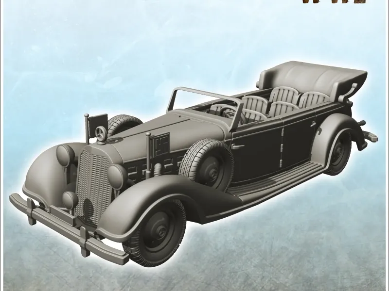 Mercedes Benz 770 limousine - WW2 Flames of war Bolt Action
