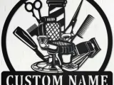 Barber WallArt Customizable With Stand-0