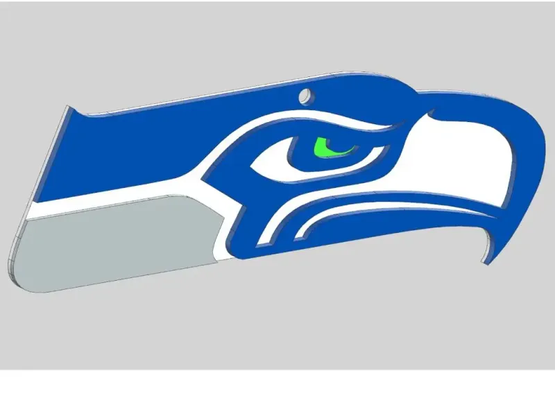 Seatle Seahawks. in layers to be able to print in colors