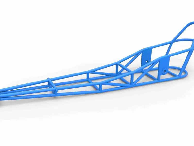 Cadru de dragster cu motor frontal de școală veche Scala 1:25