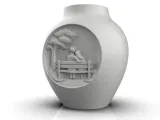 A vase carved with a romantic scene-9