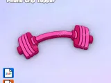 Badge Reel Topper Flat Back Weight lifting-1