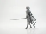 Desert Warrior Figurine Fantasy 3D Printable-1
