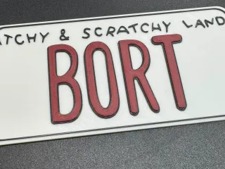 BORT License Plate