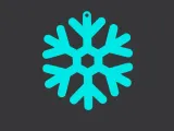 Llavero copo de nieve | Snowflake keychain-2