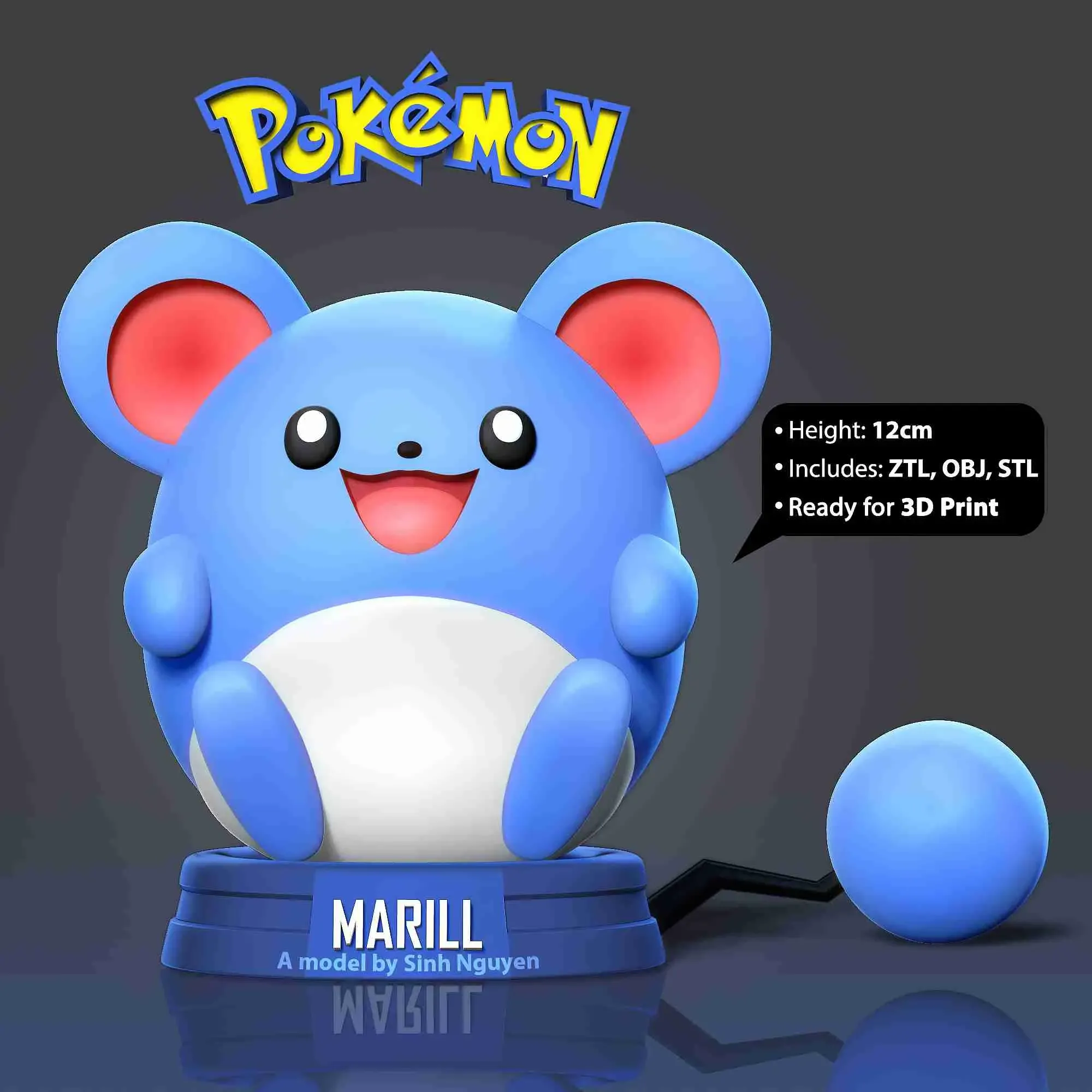 Marill - Pokemon Fanart