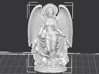 FEMALE ANGEL NUDE SCULPTURE