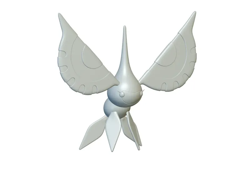 Pokemon Masquerain #284 - Ready for 3D Printing!