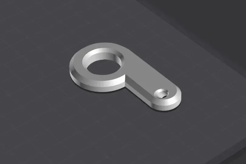 Filament guide addon for the K1C Delta filament barrel base.