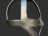 Stylized Sci Fi Skull Mask 3D Printable Helmet 3D print mode-4