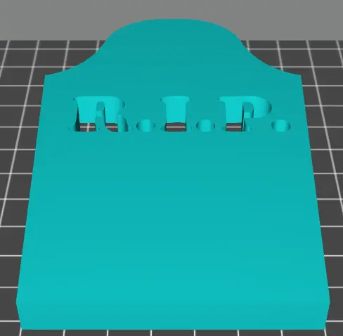 R I P Tombstone Silhouette