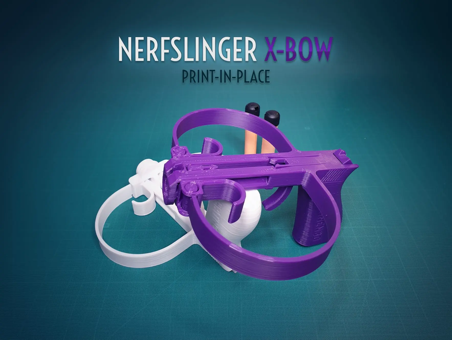 Nerfslinger X-Bow (Print-in-Place Toy Gun)