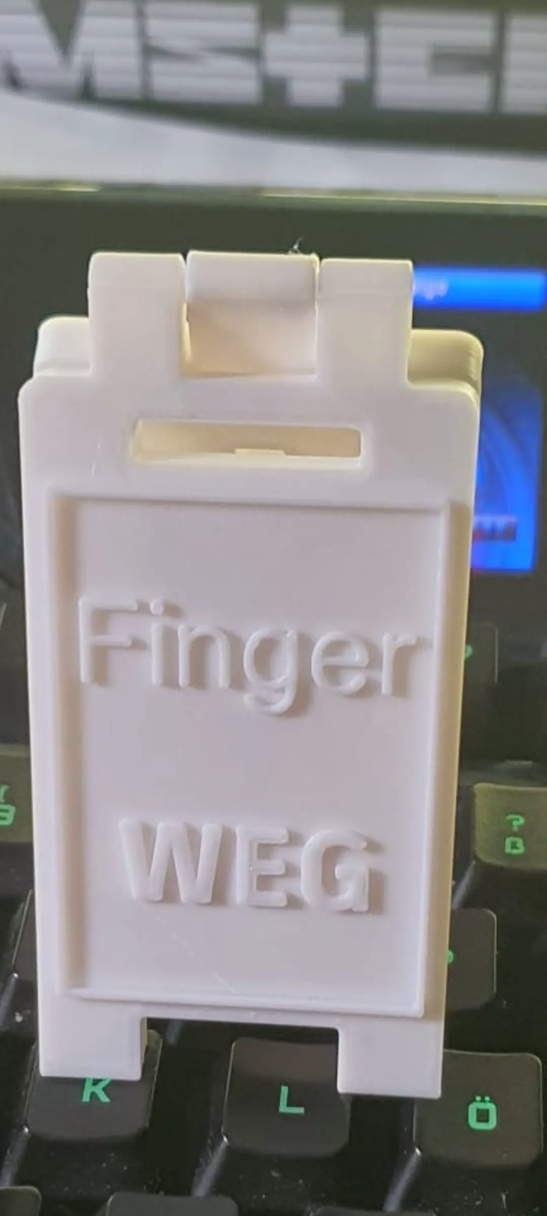 Schild Finger weg