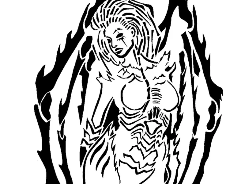 Sc Sarah Kerrigan stencil