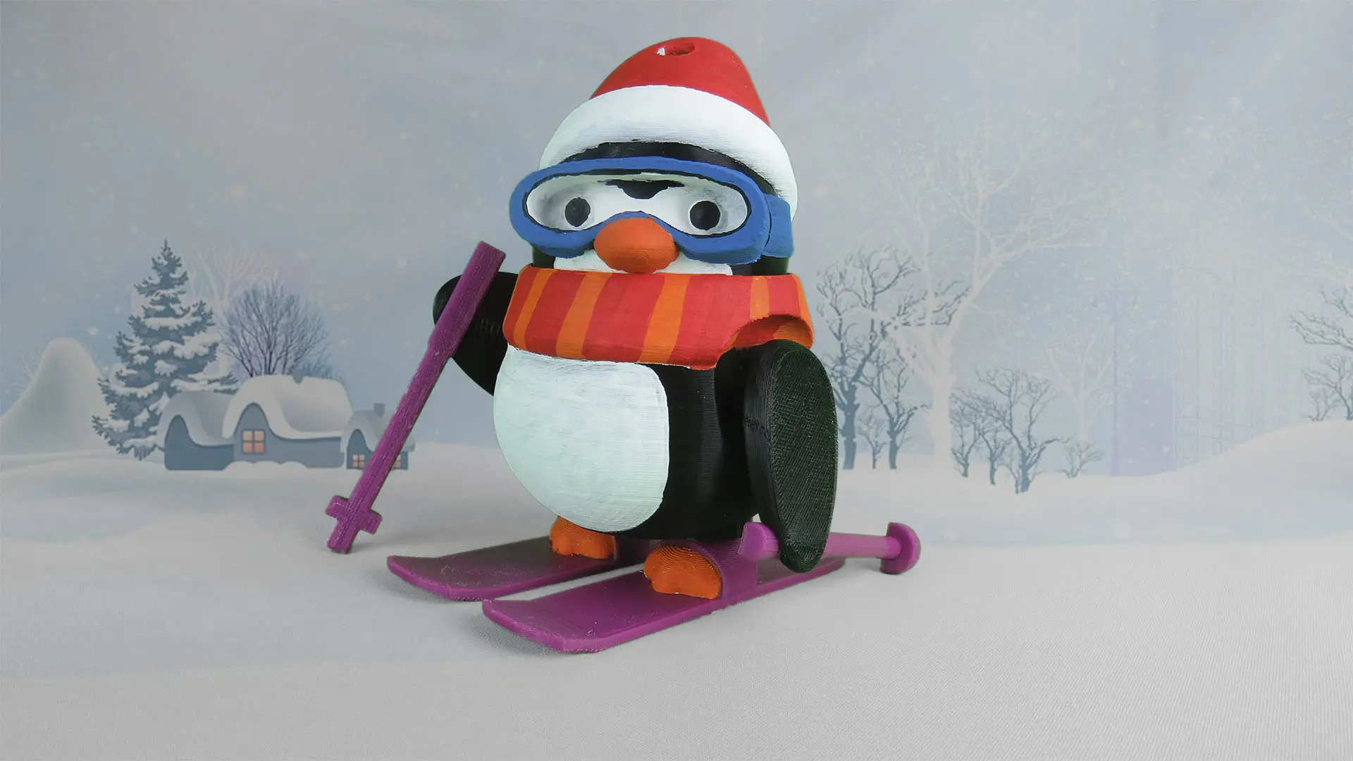 ARTICULATED CHRISTMAS PENGUIN