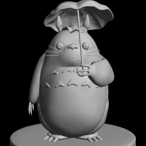 Totoro con Sombrilla