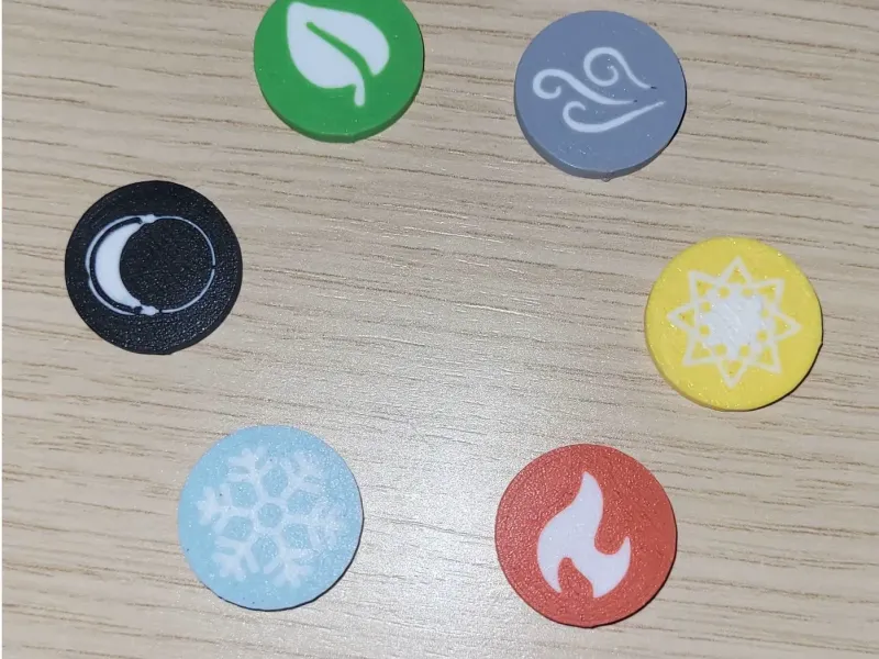 Gloomhaven Element Tokens
