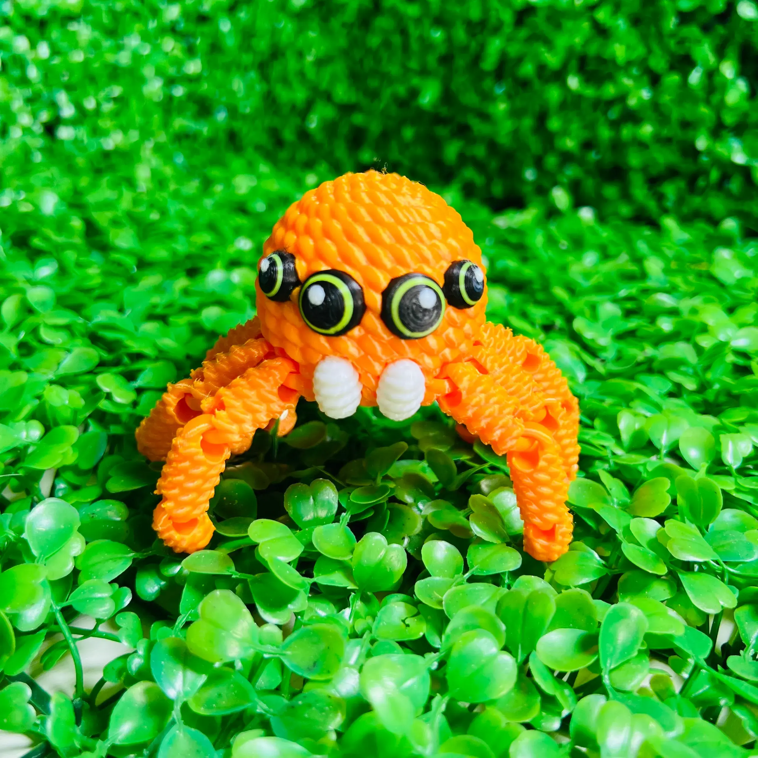 CROCHET SPIDER FLEXI - ARTICULATED - STL & 3MF MULTICOLOR