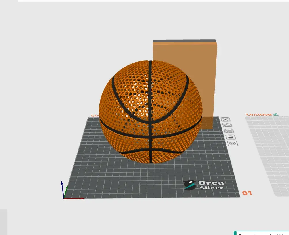 AIRLESS BASKETBALL - STL & 3MF MULTICULOR