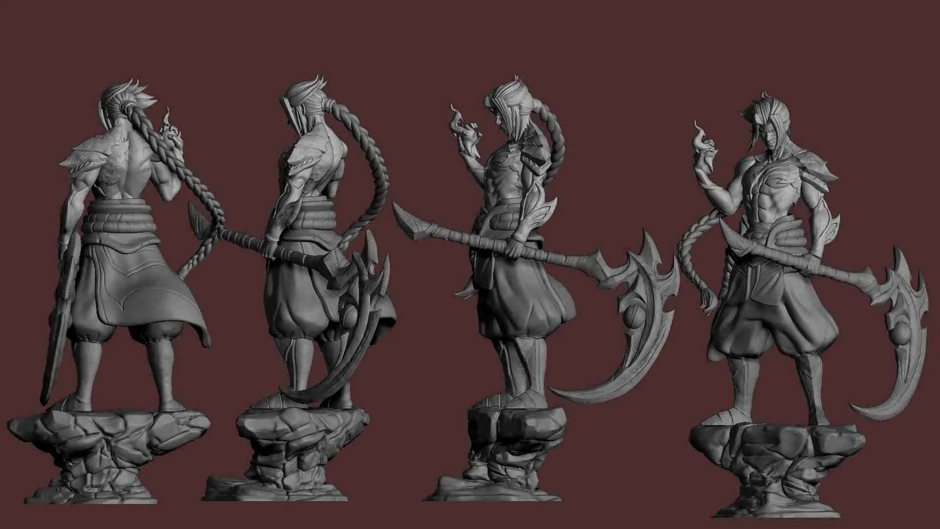 Kayn League of Legends Fan Art pour impression 3d