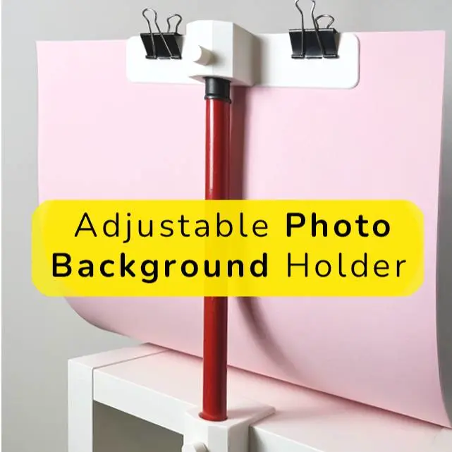 Adjustable Photo Background Holder - DIY Studio! Easy Print