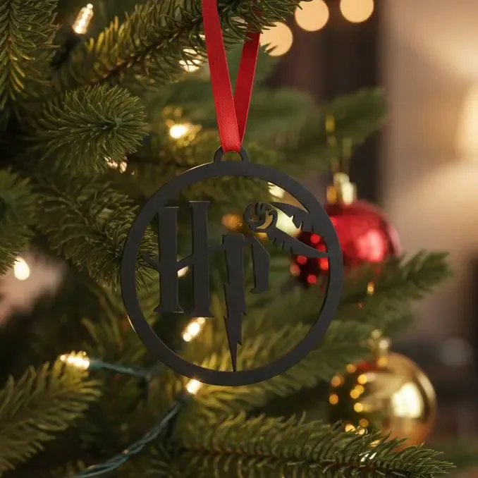 Christmas Harry Potter logo