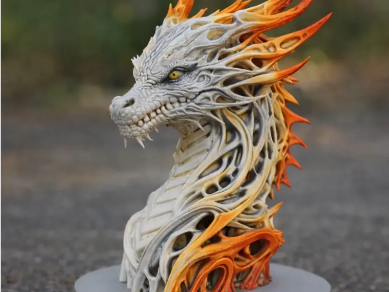 🐉🔥 Aetherwyrm – Lattice Sovereign Dragon Bust 🔥🐉