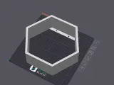 Modular Hexagon Wall Shelf - Stackable Honeycomb System-1