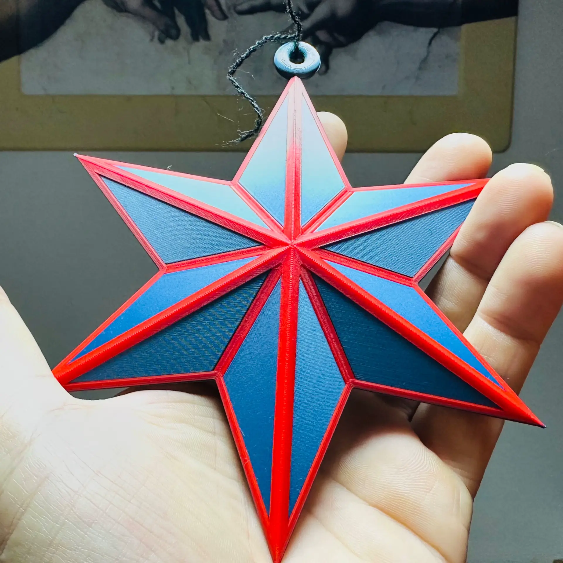 ⭐ Christmas Star Ornament – Support-Free 3D Print