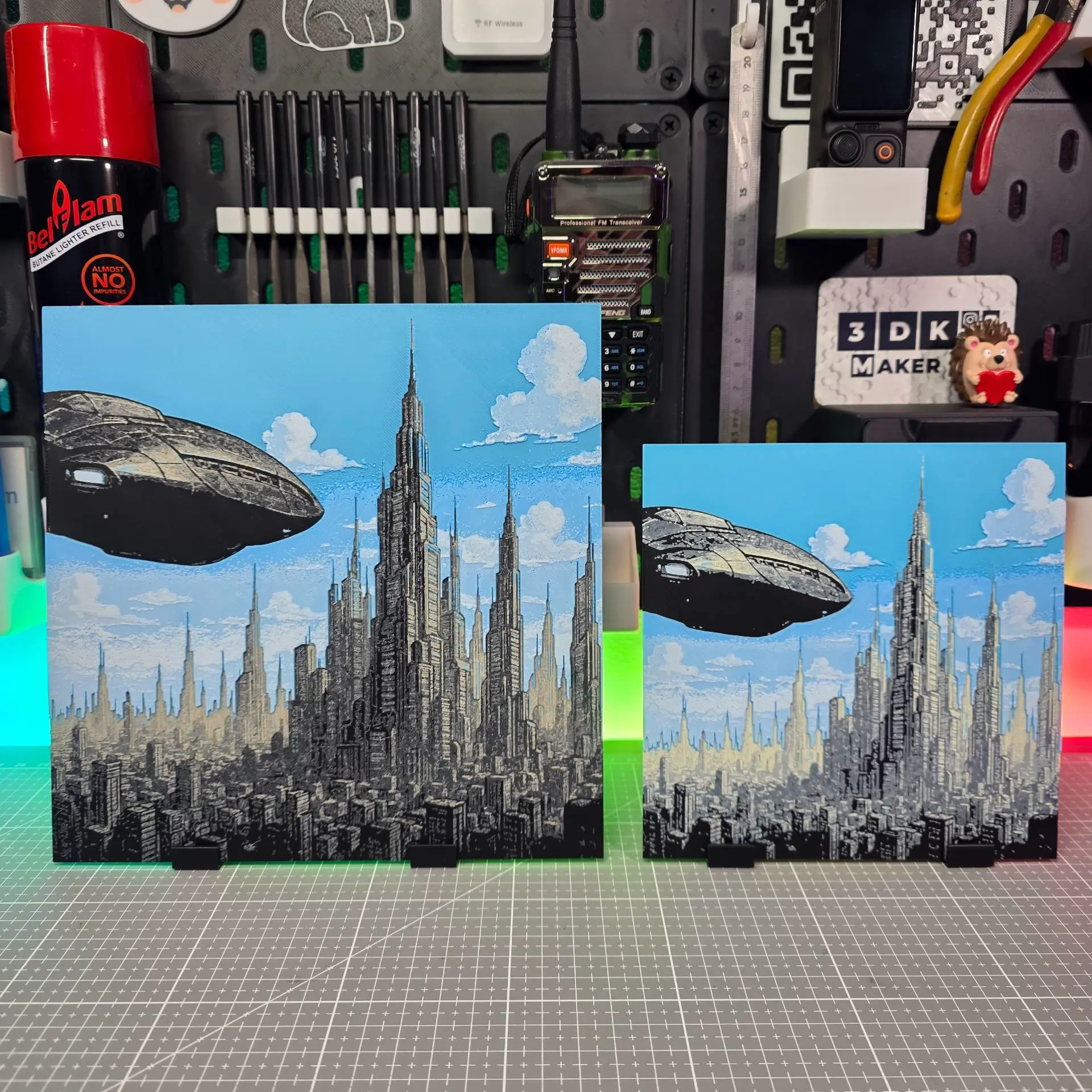 Futuristic City - Hueforge - 4 Colors