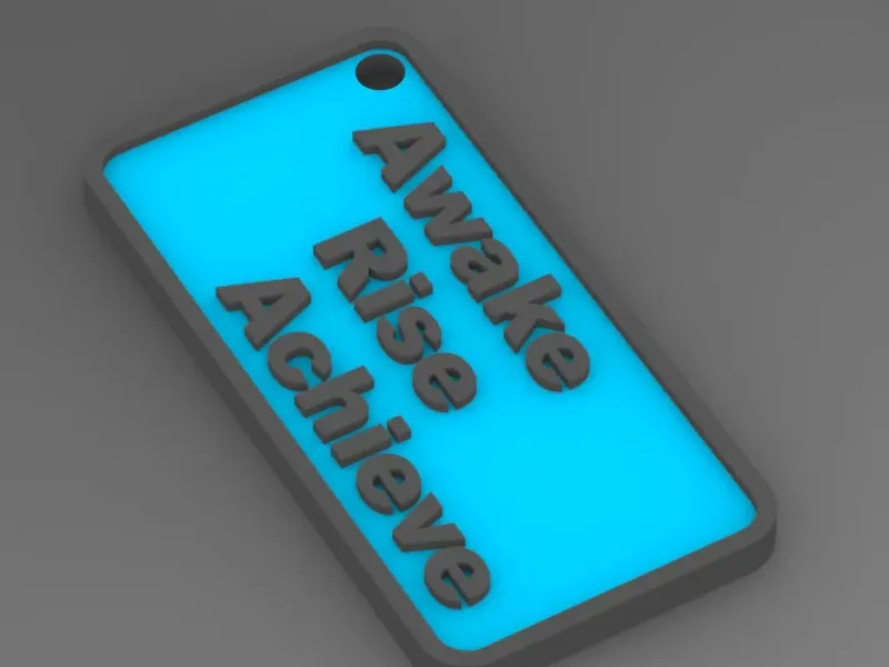 3D Quote Keychain - 14